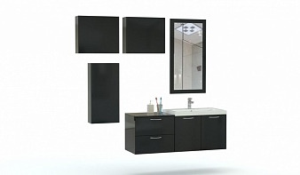Мебель для ванной комнаты Ристо 1 BMS комплект с тумбой, раковиной, зеркалом