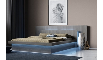 Двуспальная кровать с подсветкой Макс-124