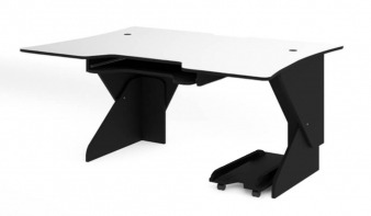 Геймерский черно-белый стол Софт 2 BMS