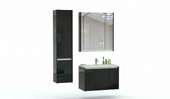 Комплект для ванной комнаты Хьюстон 5 BMS черно-белая
