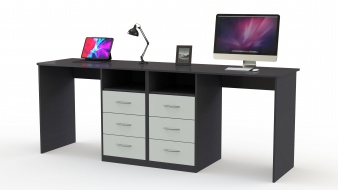 Письменный стол для двоих Дублин-7 BMS по индивидуальному размеру