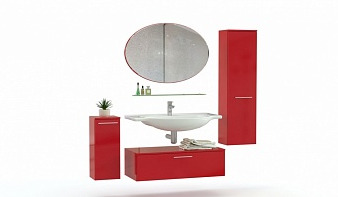 Комплект для ванной комнаты Рикко 2 BMS красный