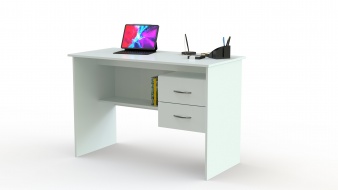 Белый стол письменный СПМ-07.1Б BMS