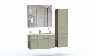 Мебель для ванной Женева 3 BMS комплект с тумбой, раковиной, зеркалом