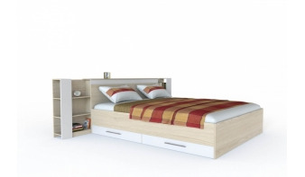 Двуспальная кровать с полками Молли 43
