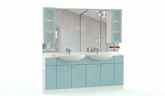 Мебель для ванной комнаты Опен 5 BMS голубого цвета