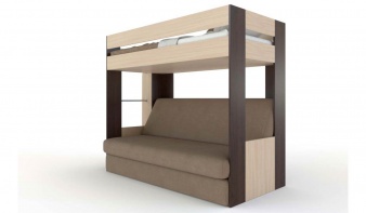 Кровать двухъярусная с диваном Миф-75