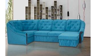 П-образный диван Мадрид П BMS синий