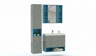 Мебель для ванной Альта 10 BMS комплект с тумбой, раковиной, зеркалом