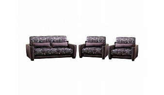 Комплект мягкой мебели Юнона BMS тип - прямой, цвет - коричневый