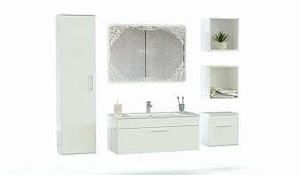 Комплект для ванной комнаты Оникс 1 BMS белого цвета
