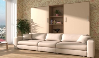 Односпальная Шкаф-кровать с диваном Челси BMS