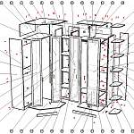 Схема сборки Угловой шкаф Валерия 10 BMS