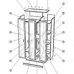 Схема сборки Шкаф 3-х дверный венге BMS