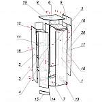 Схема сборки Шкаф угловой Bauhaus12 BMS