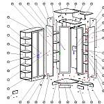 Схема сборки Шкаф угловой Меркурий 2 BMS