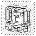 Схема сборки Мебельная стенка Аккорд-3 BMS