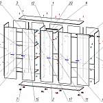Схема сборки Шкаф распашной Класс 5-2 BMS