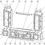 Схема сборки Мебельная стенка Млайн-8 BMS