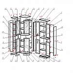 Схема сборки Шкаф книжный Фарфор 8 BMS