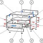 Схема сборки Прикроватная тумба Эрина 2 BMS