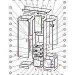 Схема сборки Шкаф комбинированный Дебют-4 BMS