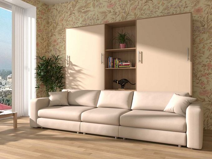 Шкаф-кровать с диваном Челси BMS - Фото