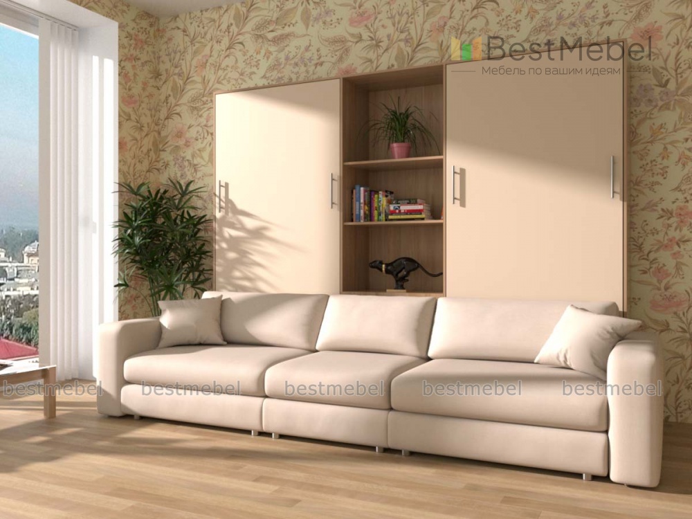 Шкаф-кровать с диваном Челси BMS