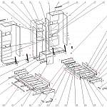 Схема сборки Шкаф-кровать с диваном Челси BMS