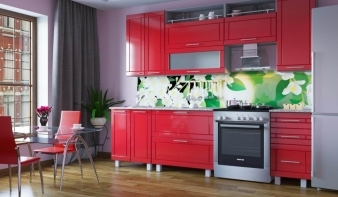 Кухня Маша BMS красного цвета