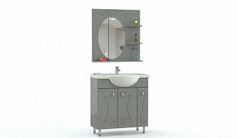 Мебель для ванной Флер 4 BMS комплект с тумбой, раковиной, зеркалом