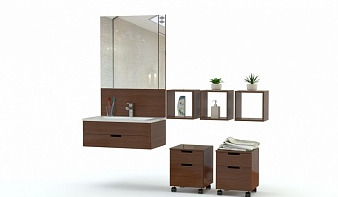 Мебель для ванной комнаты Августин 4 BMS коричневая