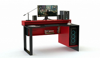 Геймерский стол Свон-15 BMS красного цвета