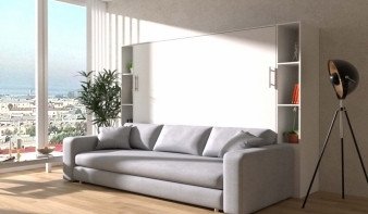 Горизонтальная Шкаф-кровать с диваном Пальм 2 BMS