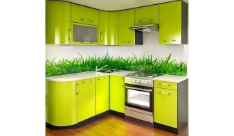 Кухня Нана BMS зеленого цвета