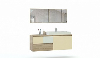 Мебель для ванной комнаты Комбо 2 BMS комплект с тумбой, раковиной, зеркалом