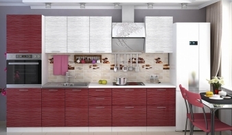 Кухня Валерия BMS красного цвета