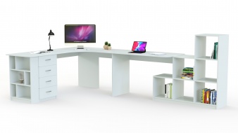 Угловой письменный стол для двоих Калифорния 13 BMS по индивидуальному размеру