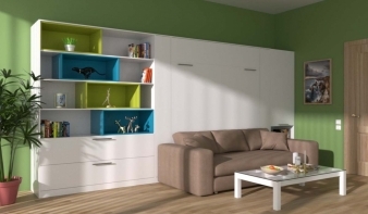 Вертикальная Шкаф-кровать с диваном Дино 2 BMS