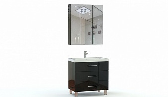 Мебель для ванной Бостон 4 BMS комплект с тумбой, раковиной, зеркалом