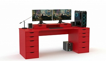 Игровой стол Винтер-1 BMS красного цвета