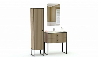 Мебель для ванной Биттер 7 BMS комплект с зеркалом и шкафом