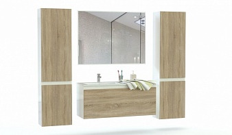 Мебель для ванной комнаты Ясон 4 BMS комплект с тумбой, раковиной, зеркалом