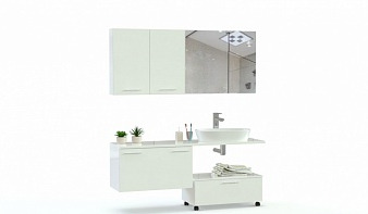 Мебель для ванной Лазурь 3 BMS белого цвета