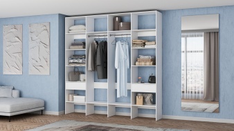 Современный Стеллаж для одежды Мирта 59 BMS