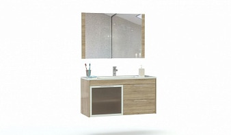 Мебель для ванной Мона 2 BMS комплект с тумбой, раковиной, зеркалом
