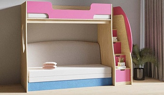 Кровать-чердак с диваном Пума 3 BMS по индивидуальным размерам