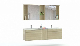 Комплект для ванной комнаты Плайн 3 BMS комплект с тумбой, раковиной, зеркалом