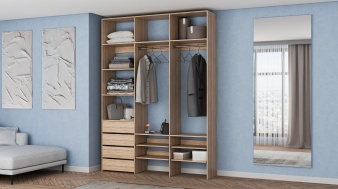 Современный Стеллаж для одежды Мирта 99 BMS