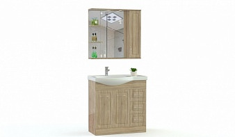 Мебель для ванной Флер 2 BMS комплект с тумбой, раковиной, зеркалом